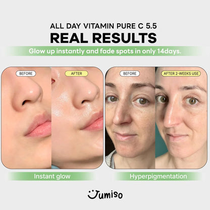 JUMISO All Day Vitamin Pure C 5.5 Glow Serum 30ml/All Day Vitamin VC-IP 1.0 Firming Serum 30ml