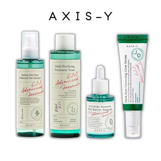 AXIS-Y Skincare Routine Set 4-In-1 / Quinoa One Step Balanced Gel Cleanser Set