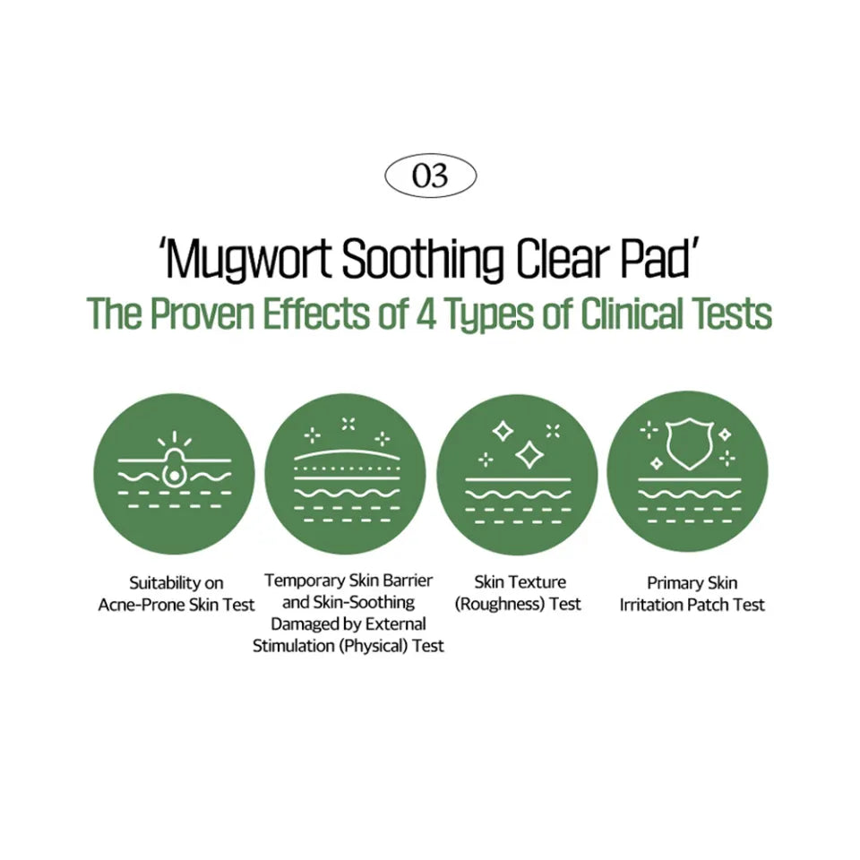KUNDAL Mugwort Soothing Clear Pad 60 pads