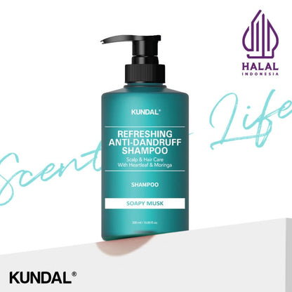 KUNDAL Hair Loss Relief Shampoo 500ml (Baby Powder, Cherry Blossom, White Musk, Aqua Mint)