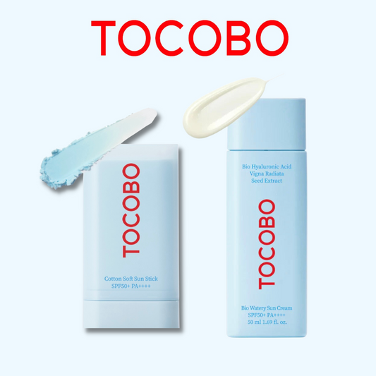 TOCOBO Bio Watery Sun Cream 50ml / Cotton Soft Sun Stick 19g
