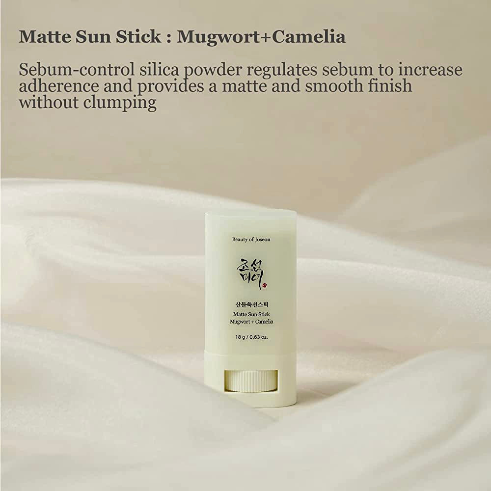 Beauty Of Joseon Matte Sun Stick: Mugwort + Camelia (SPF 50+ PA++++) 18g